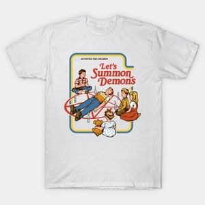 “Let’s Summon Demons” graphic short sleeve t-shirt (S)